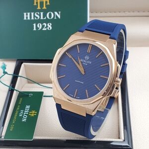 1928 Men's Blue and Gold Watch